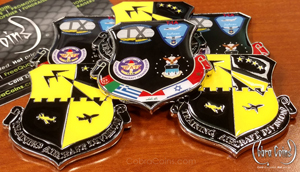 Training Aircraft Division TAD
Custom shaped, 1.75 inch Shiny Silver coin with 2D Front and enamel colors Offset Printed Back cobra coins cobracoins.com